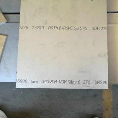 Πιάτο φωτεινό UNS 10276 φύλλο 8.9g/Cm3 χάλυβα κραμάτων νικελίου Hastelloy C276